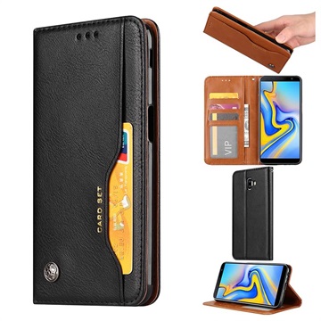 Etui z Serii Card Set do Samsung Galaxy J6+ - Czerń