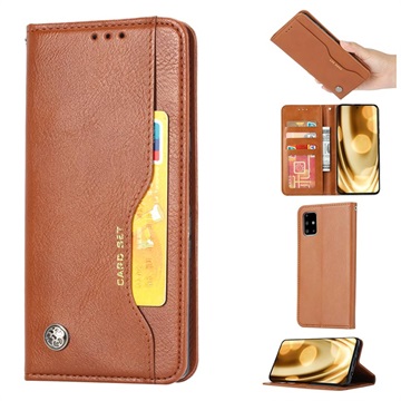 Samsung Galaxy Note20 Etui-Portfel z serii Card Set - Brąz