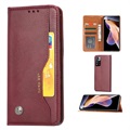 Etui z Portfelem z Serii Xiaomi Redmi Note 11 Pro/Note 11 Pro+ Card Set - Czerwone Wino