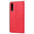 Huawei P30 Etui-Portfel z serii Card Set - Czerwone