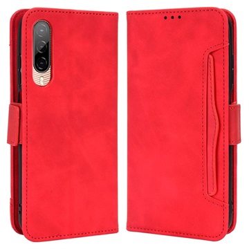 HTC Desire 22 Pro Etui-Portfel Seria Cardholder - Czerwień