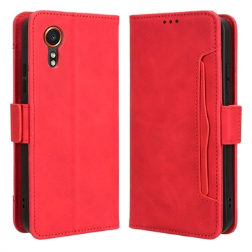 Samsung Galaxy Xcover7 Etui-Portfel Seria Cardholder - Czerwień