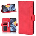 Motorola Moto G22 Etui-Portfel Seria Cardholder - Czerwień