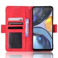 Motorola Moto G22 Etui-Portfel Seria Cardholder - Czerwień