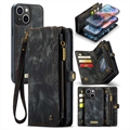 Wielofunkcyjne Etui z Portfelem 2-w-1 Caseme do iPhone 15 - Czarne