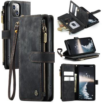 iPhone 15 Wielofunkcyjne Etui-Portfel Caseme C30 - Czarne