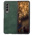 Samsung Galaxy Z Fold4 Powlekane Hybrydowe Etui - Zieleń