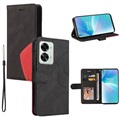 OnePlus Nord 2T Etui-Portfel Bi-Color Series - Czerń