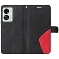 OnePlus Nord 2T Etui-Portfel Bi-Color Series - Czerń