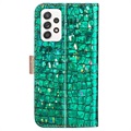 Etui-Portfel z Serii Croco Bling do Samsung Galaxy A53 5G - Zieleń