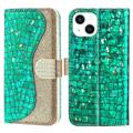 Etui-Portfel z Serii Croco Bling do Samsung Galaxy A13 5G - Różowe Złoto