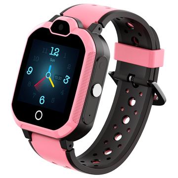 Uroczy wodoodporny smartwatch dla dzieci H01 - GPS, WiFi - różowy