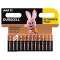 Baterie alkaliczne Duracell Basic LR03/AAA - 12 szt.