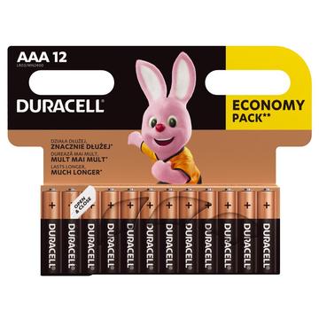 Baterie alkaliczne Duracell Basic LR03/AAA - 12 szt.