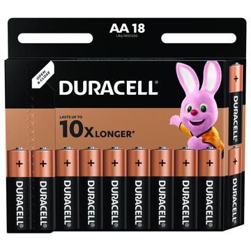 Baterie alkaliczne Duracell Basic LR6/AA - 18 szt.