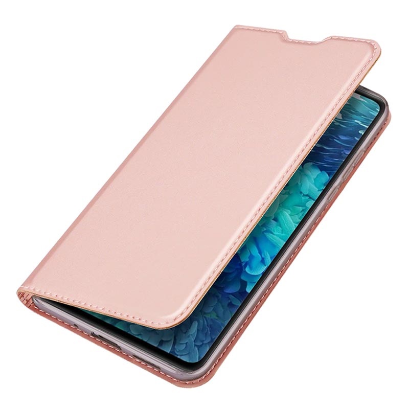 Etui Z Klapką Dux Ducis Skin Pro Do Samsung Galaxy S20 Fe Różowe Złoto