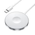 Magnetyczna ładowarka bezprzewodowa ESSAGER 3 w 1 15 W do iPhone'a 12/13/14/15/16, AirPods, iWatch Slim Charging Pad