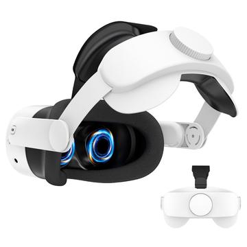 Ergonomiczny pasek na głowę do Meta Quest 3S - 360 Flippable VR Headband - Biały