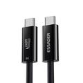 Kabel Essager Thunderbolt 4.0 USB-C 1m - szybkie ładowanie 240W, wideo 8K 60Hz - czarny