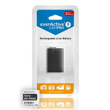 Bateria EverActive CamPro EVB001 - Sony Alpha 33, Sony Alpha 55, Sony NEX-3 - 1050mAh