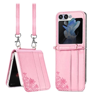 Etui z Paskiem Floral Print - Samsung Galaxy Z Flip5