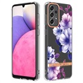 Etui Flower Series z TPU - Samsung Galaxy A33 5G - Fioletowa Begonia