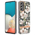 Etui Flower Series z TPU - Samsung Galaxy A53 5G - Zielona Gardenia