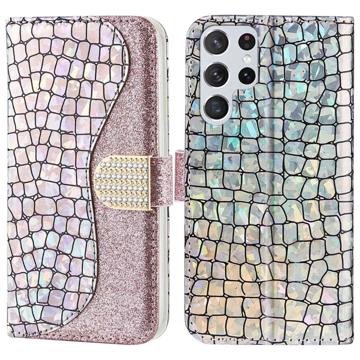 Etui-Portfel z Serii Croco Bling do Samsung Galaxy S23 Ultra 5G