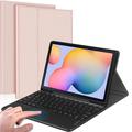 Do Samsung Galaxy Tab S6 Lite 2020/2022/2024 Klawiatura Bluetooth z touchpadem, skórzany pokrowiec PU z uchwytem na długopis