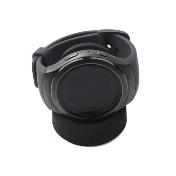 Bezprzewodowa ładowarka do zegarka Samsung Gear S3 Classic/S3 Frontier/SM-R600 ze stacją dokującą i kablem USB - czarna