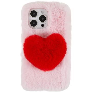 iPhone 14 Pro Etui z TPU Plush Heart - Róż