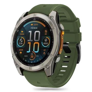 Garmin Fenix 5X/5X Plus/6X/6X Pro/7X/8 Tech-Protect Pasek silikonowy na linkę - 51mm - Military Green