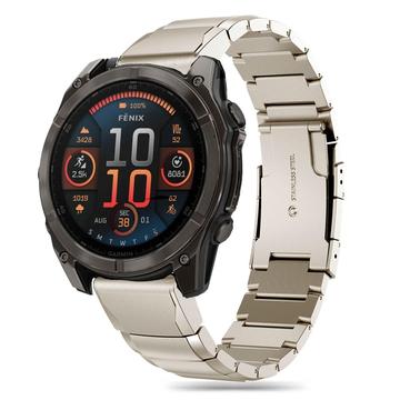 Garmin Fenix 5X/5X Plus/6X/6X Pro/7X/8 Pasek ze stali nierdzewnej Tech-Protect SteelBand - 51mm - tytanowy