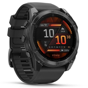 Smartwatch sportowy Garmin Fenix 8 - 51mm - czarny / szary łupkowy