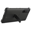 Sony Xperia 1 III Etui Style z Podstawką XQZ-CBBC - Czarne