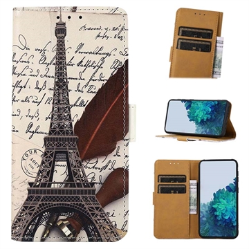 Etui-Portfel z Serii Glam Xiaomi 12/12X - Wieża Eiffla