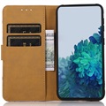 Samsung Galaxy S21 FE 5G Etui-Portfel Glam Series - Drzewo Kwitnące / Błękit