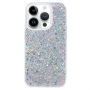 iPhone 15 Pro Max Etui z TPU Glitter Flakes