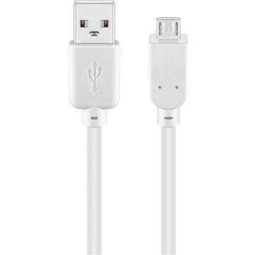 Goobay Kabel micro USB - 5m - biały