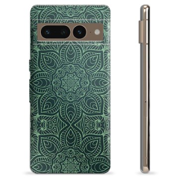 Etui TPU - Google Pixel 7 Pro - Zielona Mandala