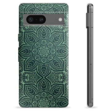 Etui TPU - Google Pixel 7 - Zielona Mandala