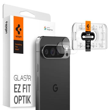 Google Pixel 9 Pro Spigen Glas.tR Ez Fit Optik Ochraniacz obiektywu aparatu - 2 Szt. - Transparentny