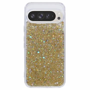 Google Pixel 9 Pro XL Etui z TPU Glitter Flakes