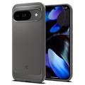 Google Pixel 9/9 Pro Etui Spigen Rugged Armor z TPU - Marmurowo-szary