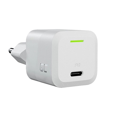 Ładowarka Green Cell Power GaN 33W - kompaktowa ładowarka USB-C do laptopa, MacBooka, iPhone\'a, tabletu, Nintendo Switch - biała