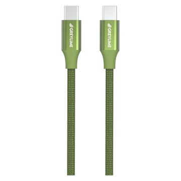 Kabel USB-C / USB-C w oplocie GreyLime 60W - 1m