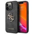 Hybrydowe Etui Guess 4G Big Metal Logo do iPhone 13 Pro - Czarne