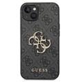 Hybrydowe Etui Guess 4G Big Metal Logo do iPhone 14 - Czarne