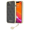 Hybrydowe Etui Guess 4G Charms Collection do iPhone 13 - Szary