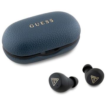 Bezprzewodowe True Wireless Guess Grained Classic Logo - Niebieski